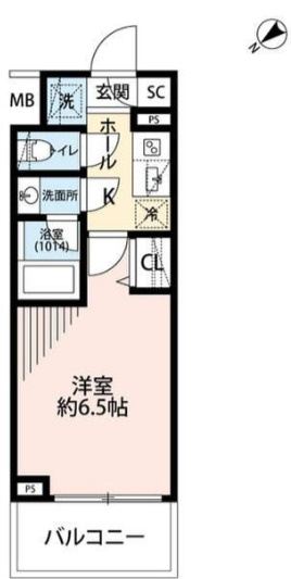 プレール・ドゥーク横濱浅間町の間取り