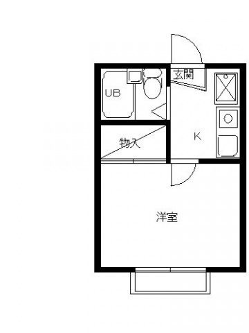 スカイピア二子新地の間取り|間取りです。