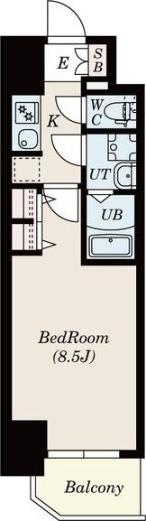 S-RESIDENCE黒川本通一丁目の間取り
