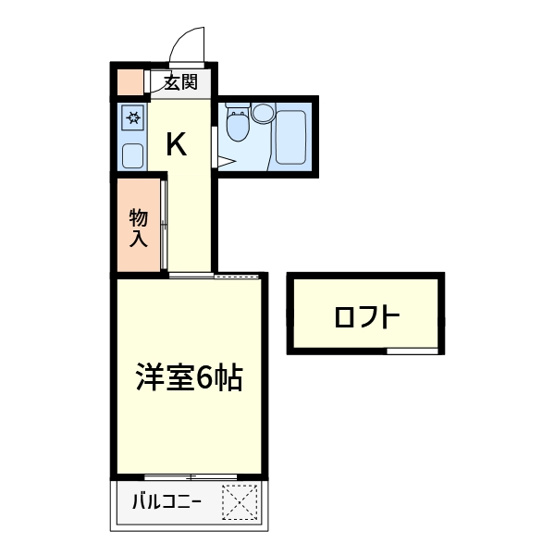 【間取り】 | ハイツ江東3