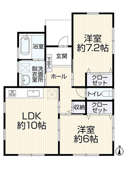 【間取り】 | 焼津市小土 中古戸建て | 効率的かつ暮らしのことをしっかり考えた間取りです
