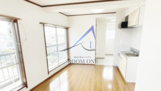 横山マンションの居間・リビング|洋室のお部屋です。
