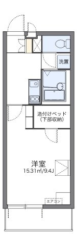 レオパレスグリーンパイン松本の間取り