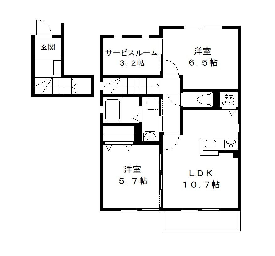 シャルマン　Ｄ棟の間取り