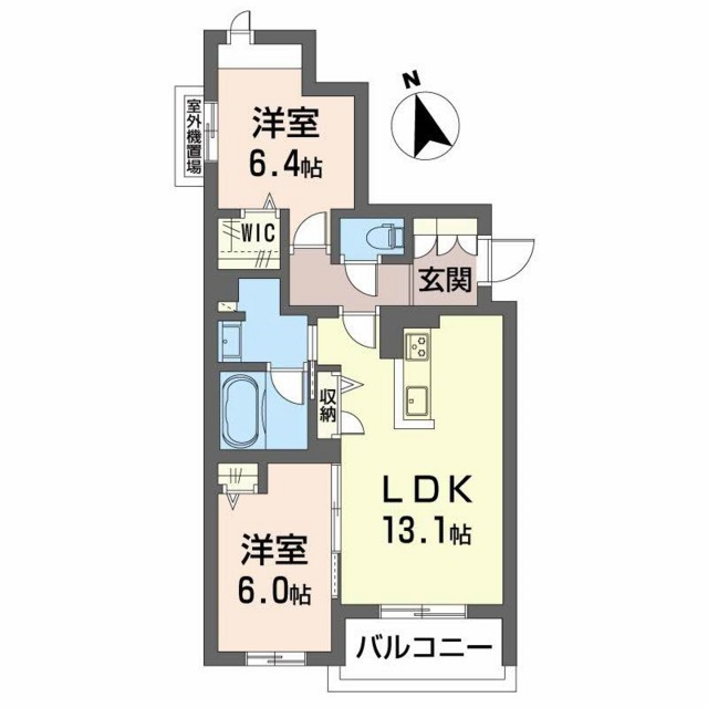 シャーメゾン　フォレドールの間取り