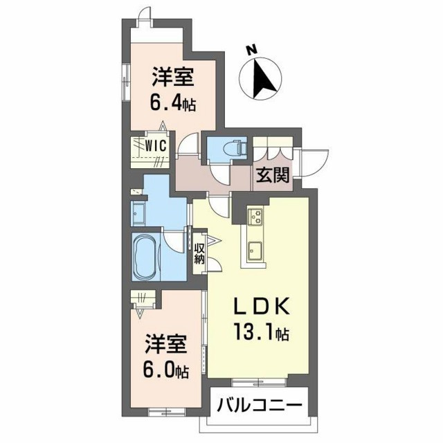 シャーメゾン　フォレドールの間取り