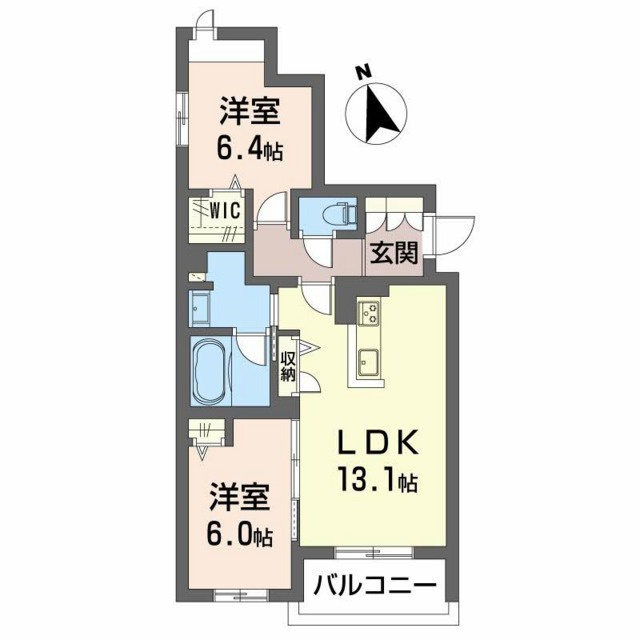 シャーメゾン　フォレドールの間取り