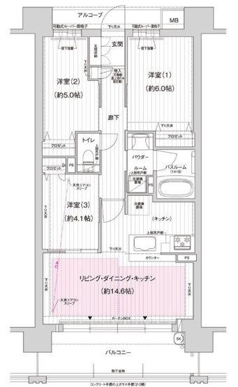 【間取り】 | プレサンスロジェ博多STATION NORTH