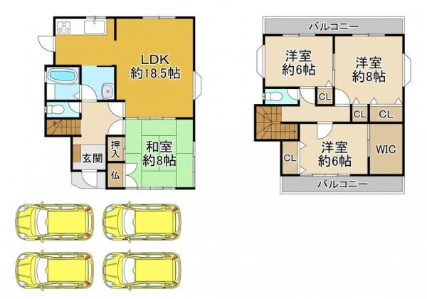 交野市南星台３丁目の中古一戸建の画像