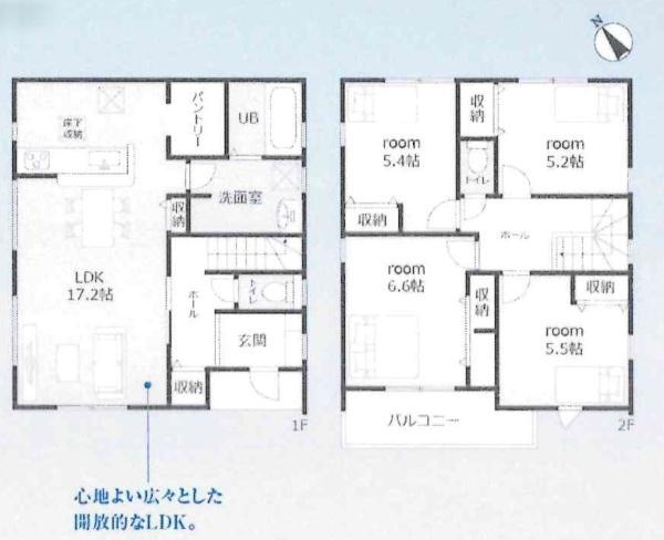 高浜第43呉竹町　全10棟・4号棟の間取り