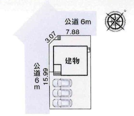 豊川市赤坂町第2期　全1棟・1号棟の区画図