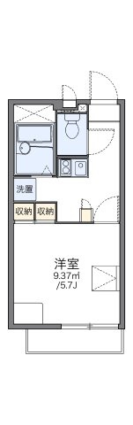 【間取り】 | レオパレスカーサＫ３