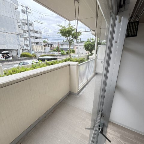 香里園ヒルズのバルコニー