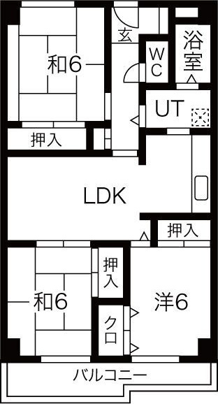 香里園ヒルズの間取り