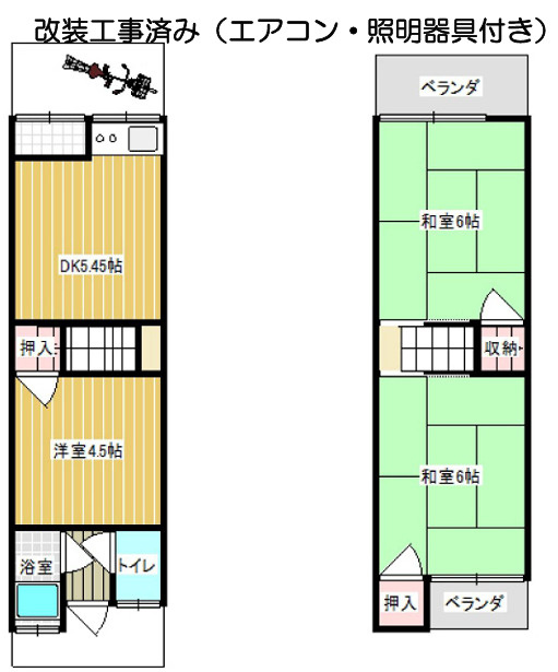 守口市大久保町テラスの間取り