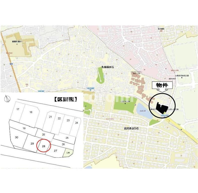 太秦緑が丘戸建の地図