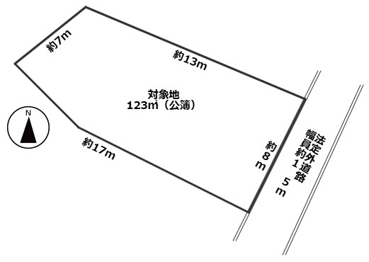 西尾市西幡豆町川西　土地の土地図