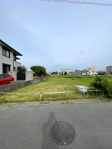 安城市福釜町犬田　売地の外観|前面道路からの対象地
