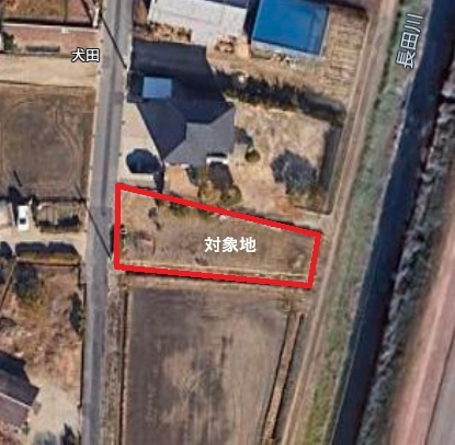 安城市福釜町犬田　売地の土地図