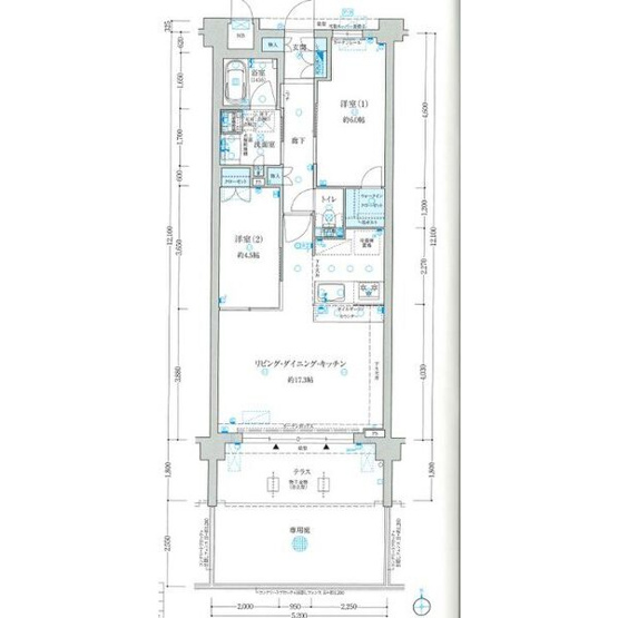 【間取り】 | ドルチェヴィータ名古屋則武
