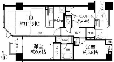グランハイム町屋の間取り|新規フルリノベーションマンション