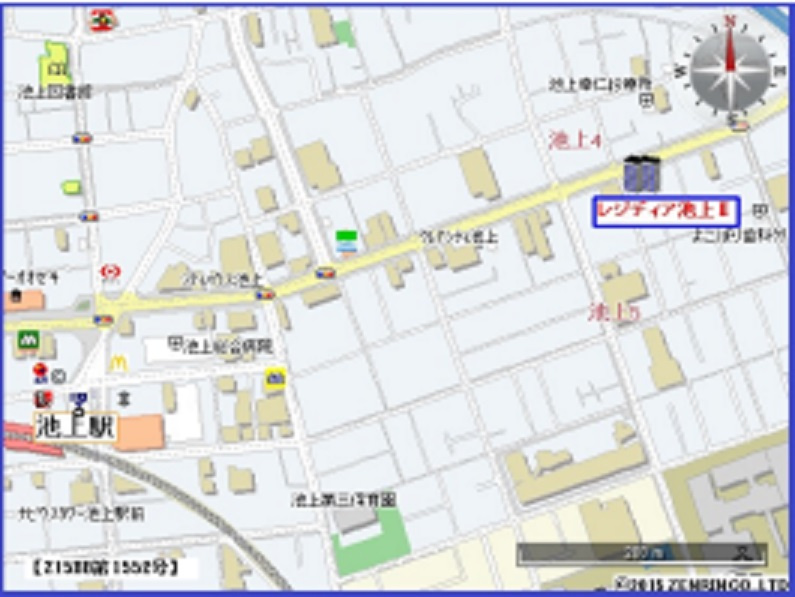 レジディア池上Ⅱの地図|地図