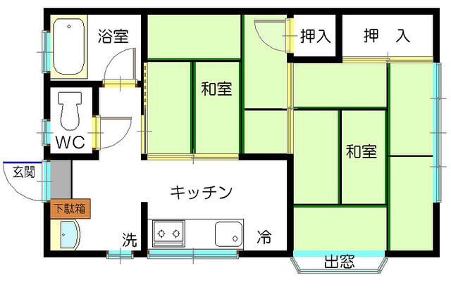 【間取り】 | 木内コーポ