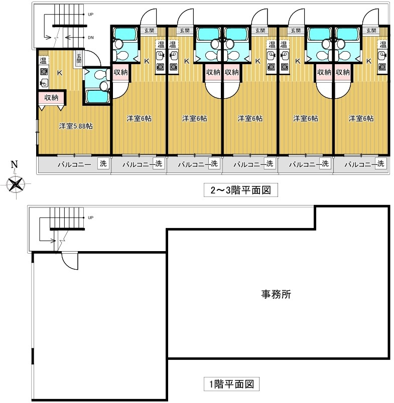 カニエハイツ第２の間取り