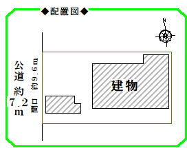 カニエハイツ第２の区画図