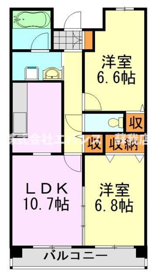 【間取り】 | シャトーイノハナ