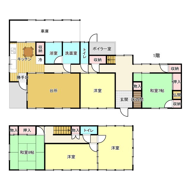 2026/6/18新規　賃貸　高山市大新町　6万の間取り