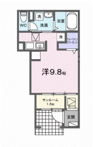ヒュッゲ　ハウス　Ｂ棟の間取り
