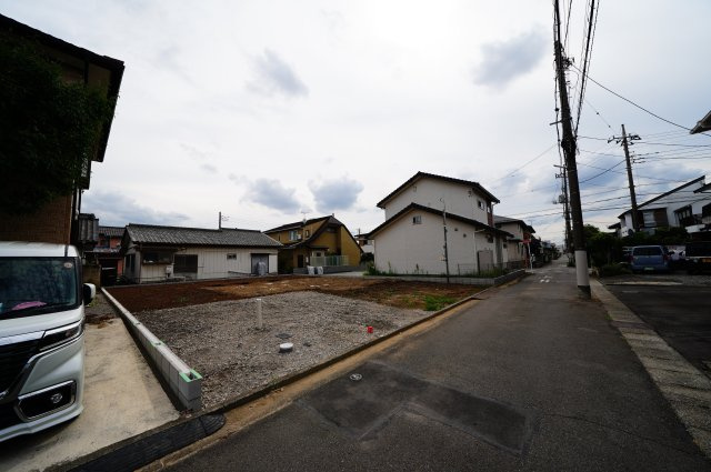 新築　前橋市下新田町2期　GRAFARE　１号棟の前面道路含む現地写真|北側接道幅員約4.3ｍ