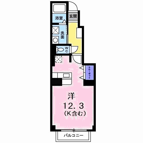 ソレイユ北島Bの間取り