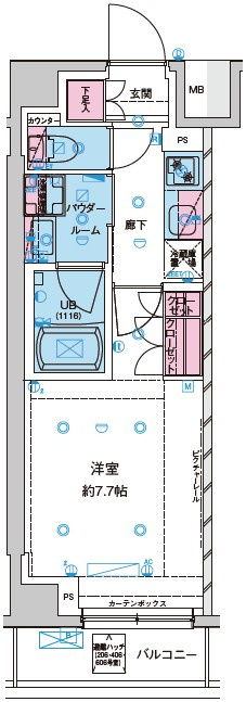 GENOVIA西新井の間取り