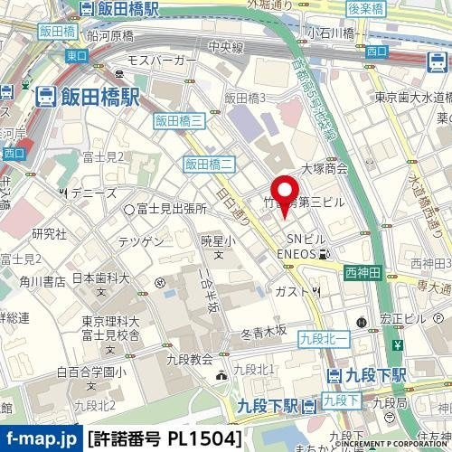 プロフ九段の地図