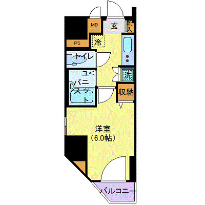 ファーストプレイス菊川の間取り