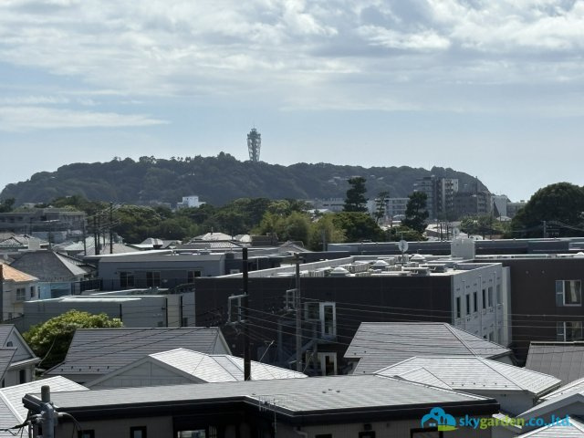 シーサイドコート湘南海岸公園の展望|正面に富士山が見えます