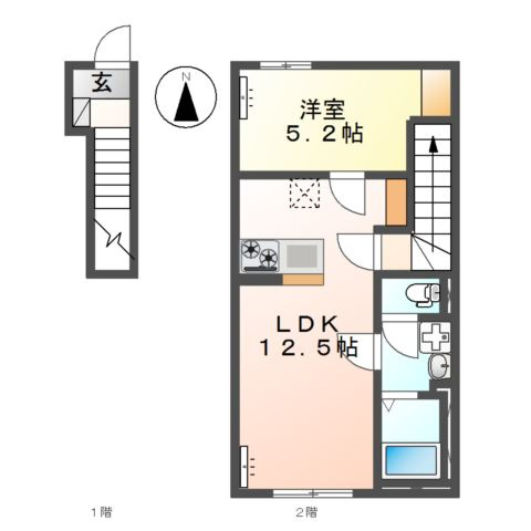 【間取り】 | サンライズＫ