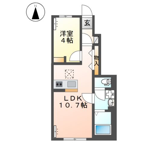 【間取り】 | サンライズＫ