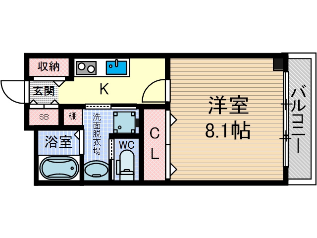 クレール南茨木の間取り