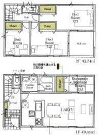 伊万里市脇田町第1　2号棟の間取り