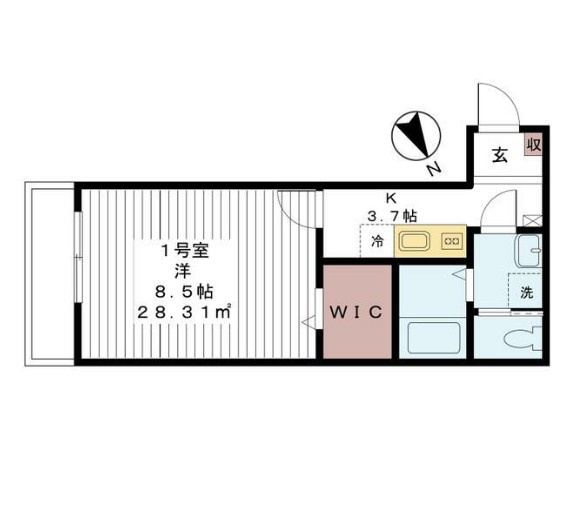 ＡＪ津田沼Ⅲの間取り