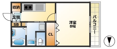 クレール南茨木の間取り