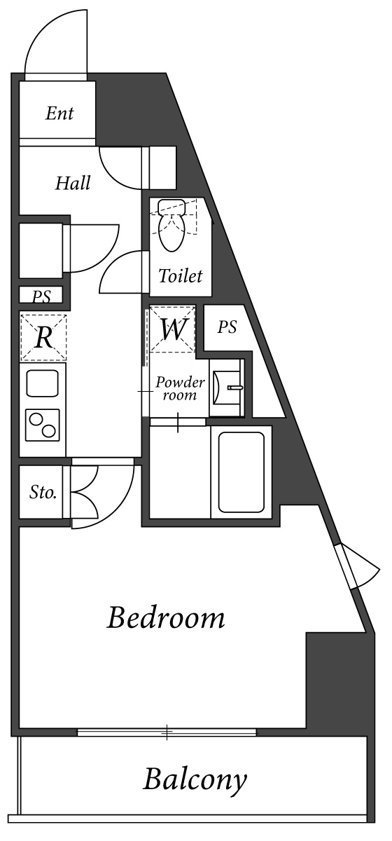 ADW Residence 西新宿の間取り