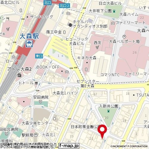 ワコーレ大森の地図