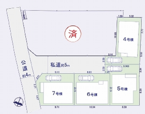 【区画図】 | 【仲介手数料０円】座間市座間1丁目　新築一戸建て　全4棟 | 【仲介手数料０円】座間市座間1丁目　新築一戸建て　全4棟