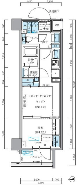 パークアクシス品川シーサイドの間取り