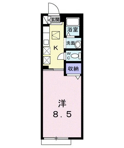 メルベーユＢの間取り