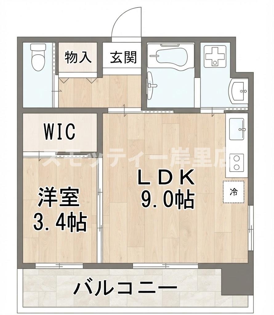 ブリリアントコート パーリオの間取り